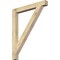 Ekena Millwork Traditional Block Rough Sawn Bracket, Douglas Fir, 4"W x 38"D x 46"H BKT04X38X46TRA05RDF - alternate 1
